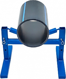 Применение регулируемого опорного ролика для труб Gas Fusion 160-630 мм Применение регулируемого опорного ролика для труб Gas Fusion 160-630 мм